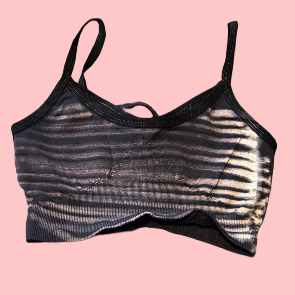 Intimately FP strappy washed tie dye bra